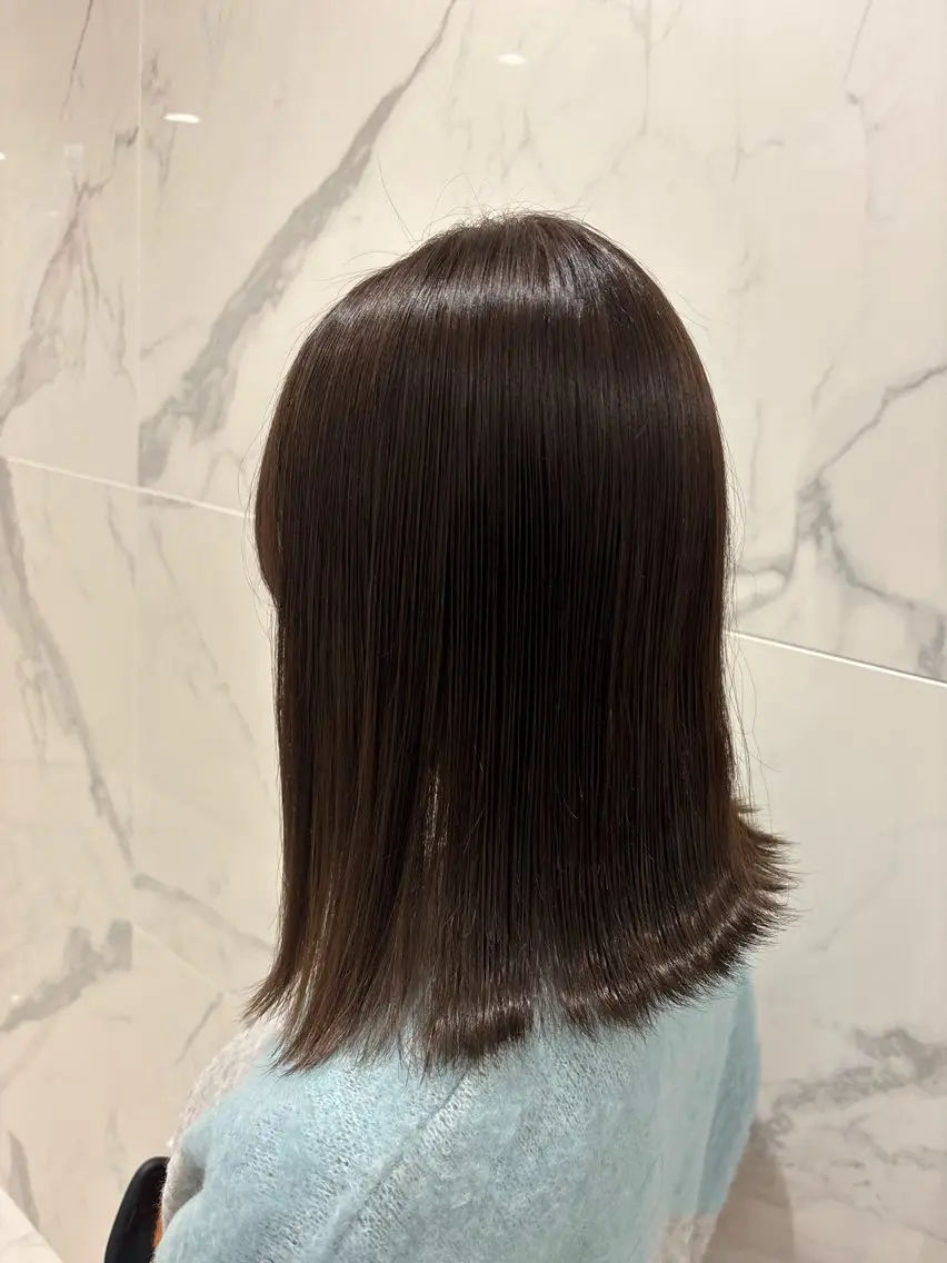 セミロング カット ヘアカラー トリートメント 髪質改善☀️ miho☀️のヘアスタイル