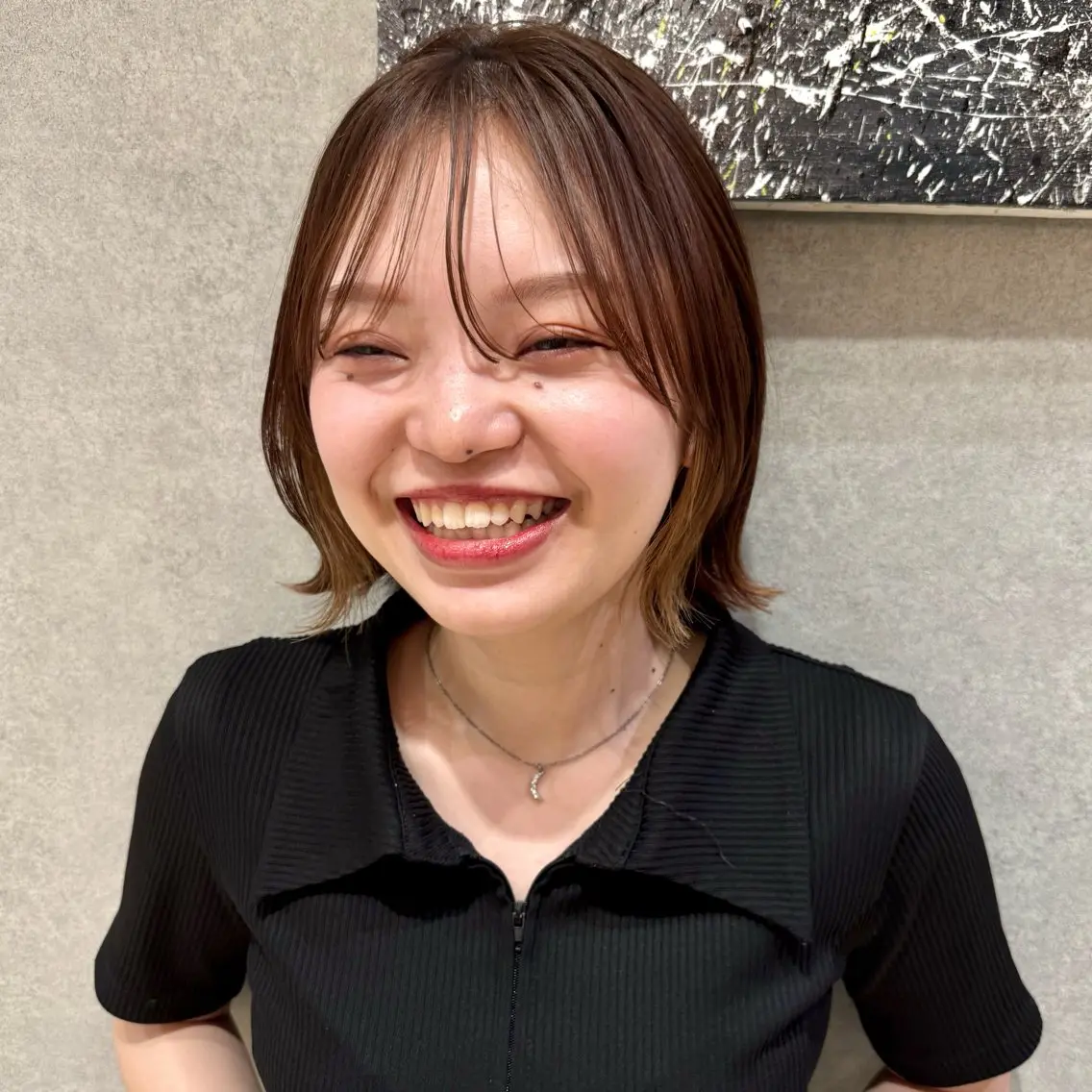 ショート 砂川朱音⌇鶴見区横堤 ⌇抜け感ヘア⌇韓国風のヘアスタイル