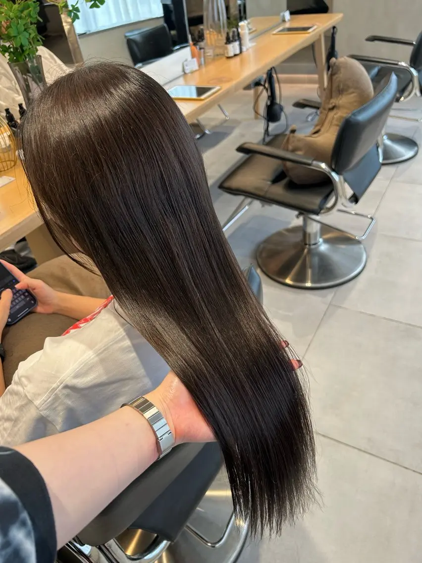 ロング カラー カット ヘアカラー 🧚つやさらhair 🧚manakaのヘアスタイル