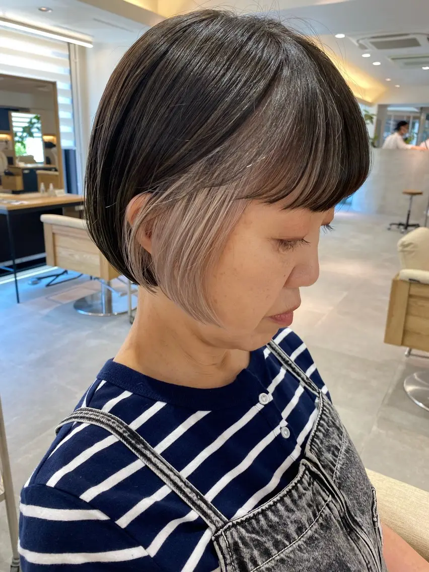 前処理剤付き🌸インナーブリーチ+1カラー+ケアトリートメントの写真