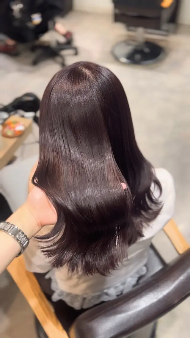 ロング カラー ラベンダーカラー ピンクカラー ピンクラベンダー ヘアカラー トリートメント 表参道/ピンク♡ 盛れる顔周り♡amiのヘアスタイル