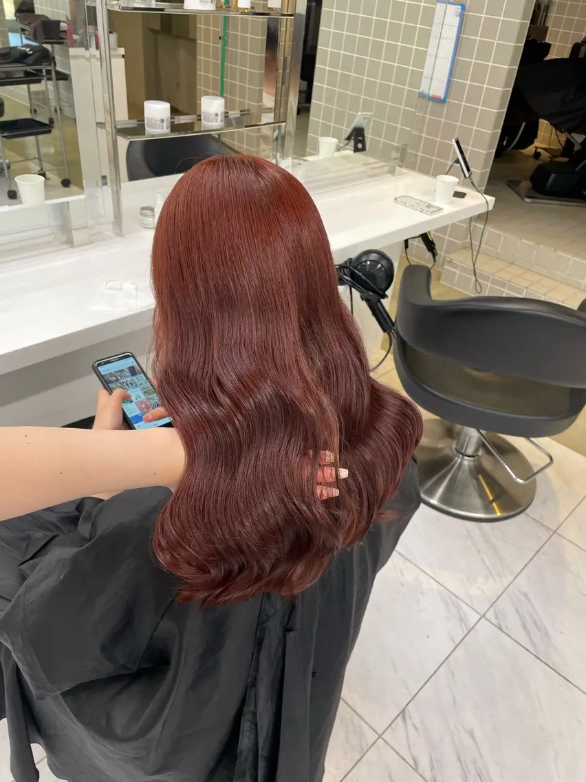 ロング カラー ヘアアレンジ ヘアカラー トリートメント ヘアセット 💗横浜美容室 💗HARUNAのヘアスタイル