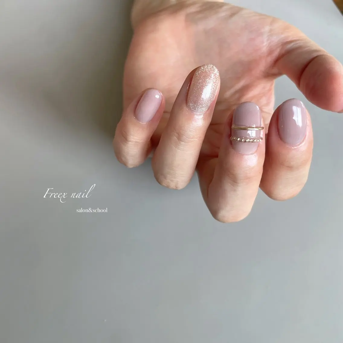 ネイル シンプルネイル ハンドネイル ハンドケア freex nail /ニュアンス/個性派のネイルデザイン