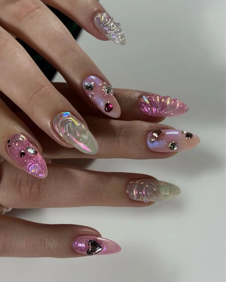 ネイル ハンドネイル ハイトーン/レイヤー nail 百咲💌のヘアスタイル