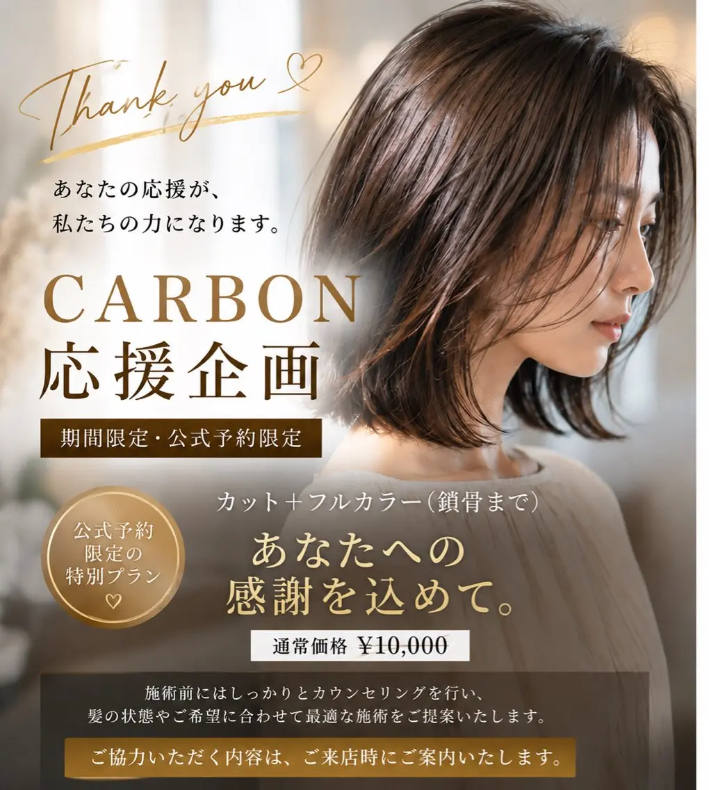 秋葉原上野御徒町浅草蔵前【期間限定・公式予約限定】CARBON応援企画｜カット＋フルカラーの写真