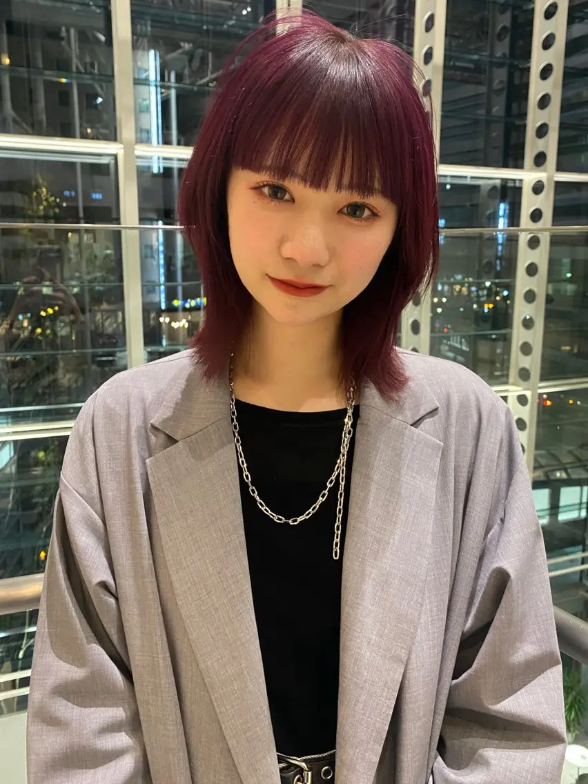 ミディアム カラー カット ヘアカラー トリートメント mai / linoah˚✧のヘアスタイル