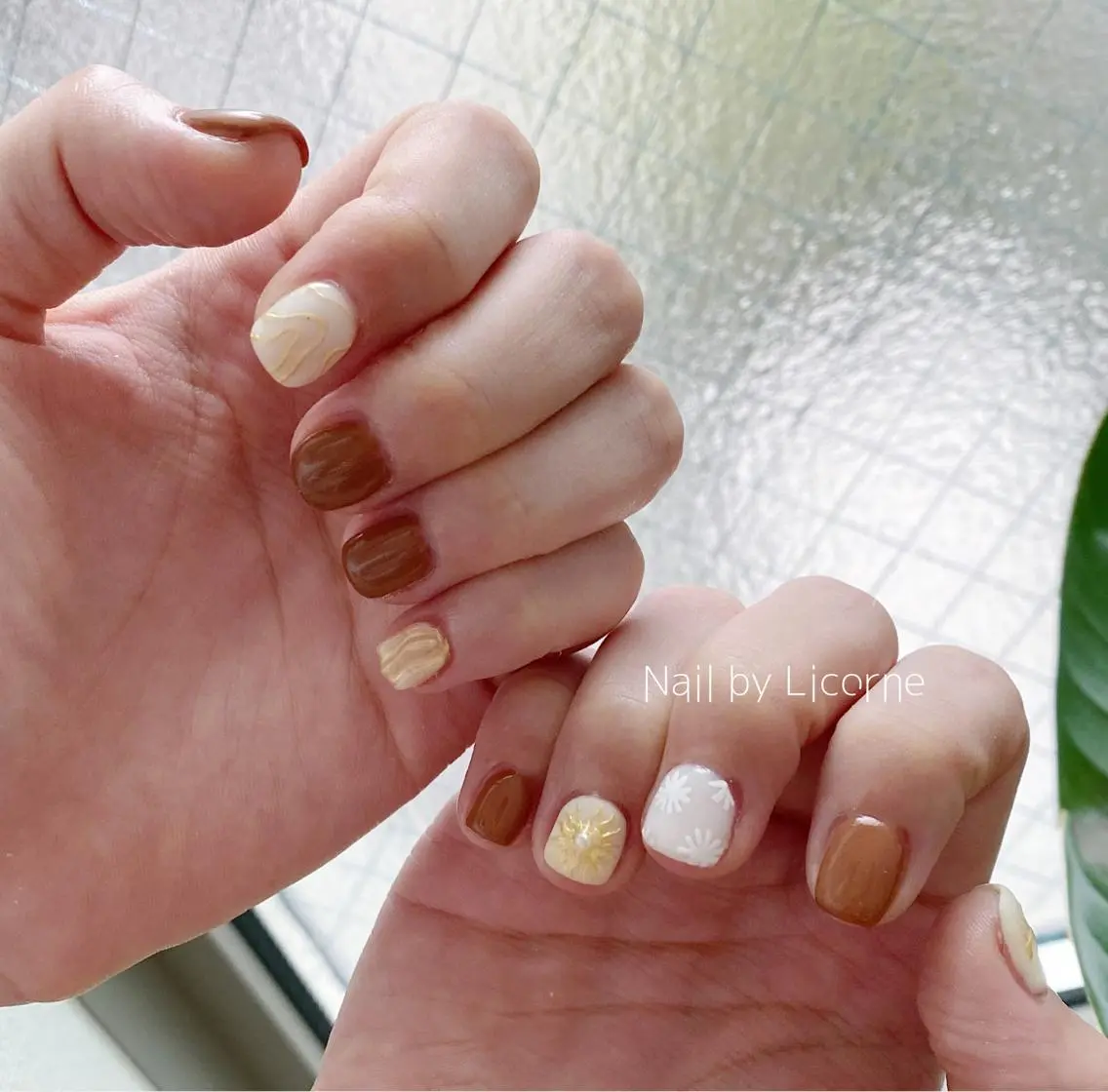 ネイル アートネイル オーロラネイル フレンチネイル 氷ネイル・うるうるネイル マグネットネイル ハンドネイル Nail by Licorneのネイルデザイン