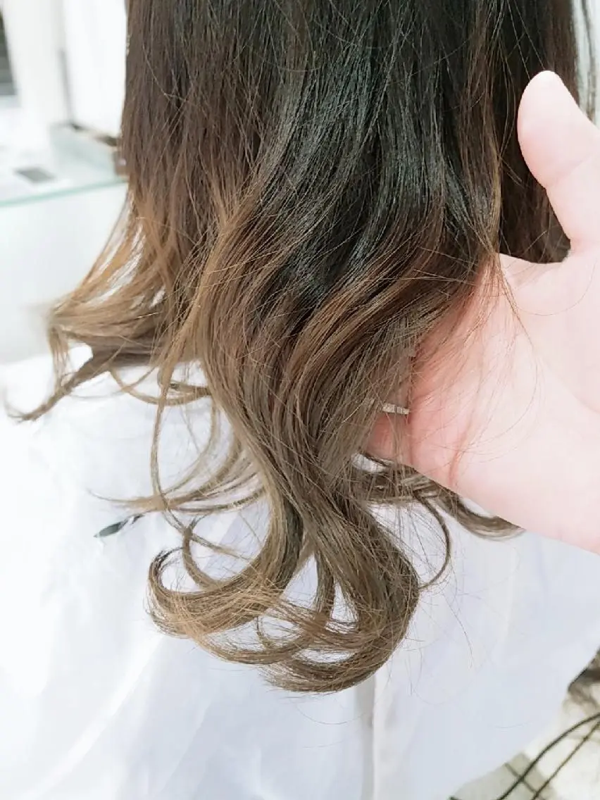 ≪セットがラク≫似合わせカット＋デジタルパーマ（ロングなし）朝のスタイリングがラクラクの写真