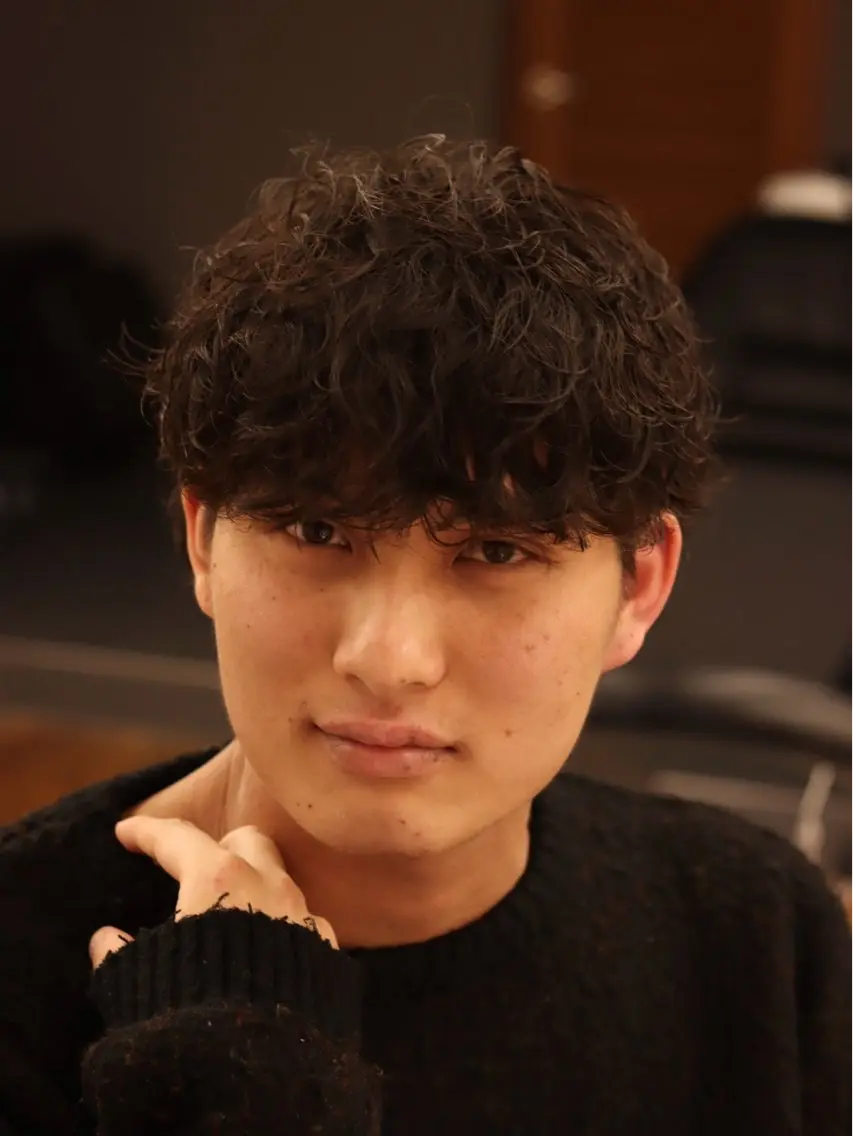 人気No3🌱メンズカット+パーマ+ 選べるオプション(眉毛カットorマッサージ)[表参道/青山/Men's]の写真
