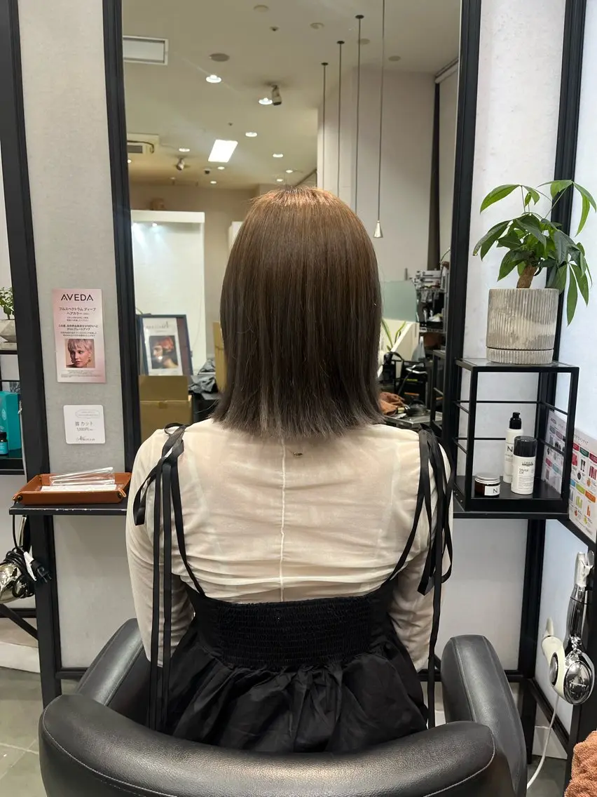 ミディアム 山本 茉琳のヘアスタイル
