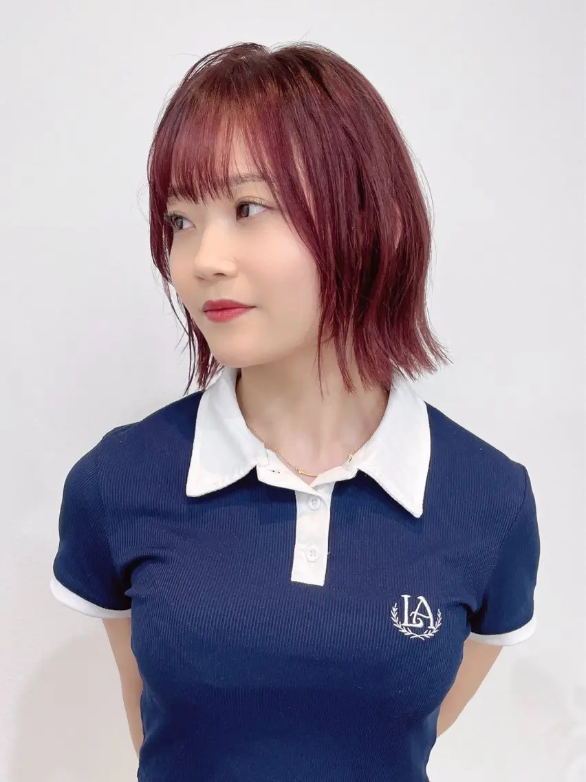 カット+ブリーチなしダブルカラー+トリートメントの写真