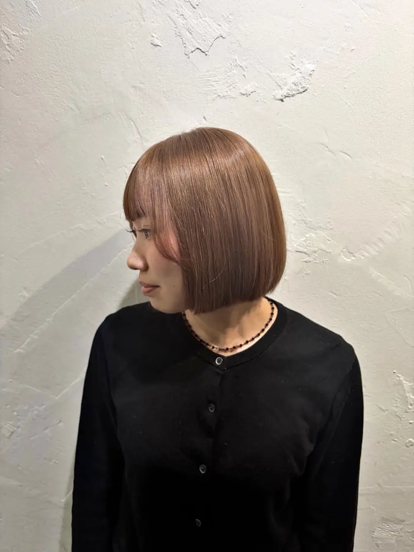 ミディアム カット ヘアカラー 増田 伯のヘアスタイル