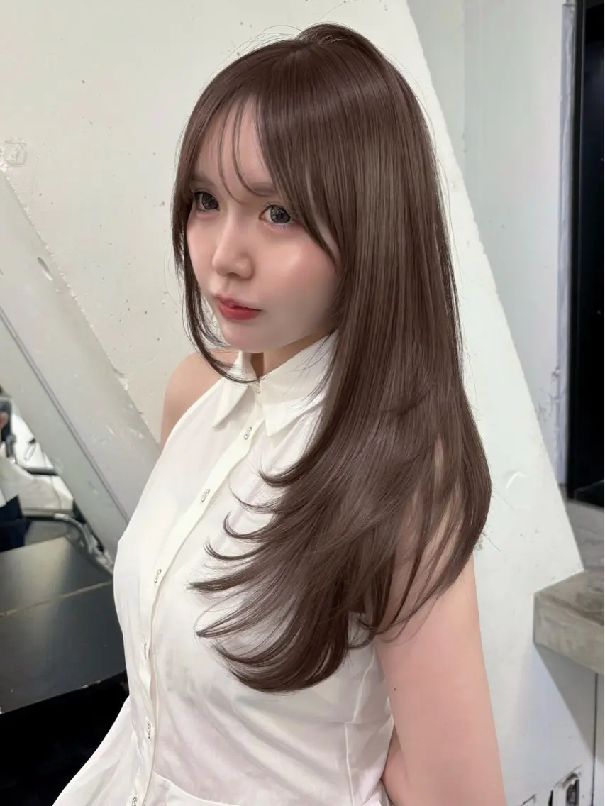 ロング 新宿ෆ‪レイヤー 特化/cahoのヘアスタイル