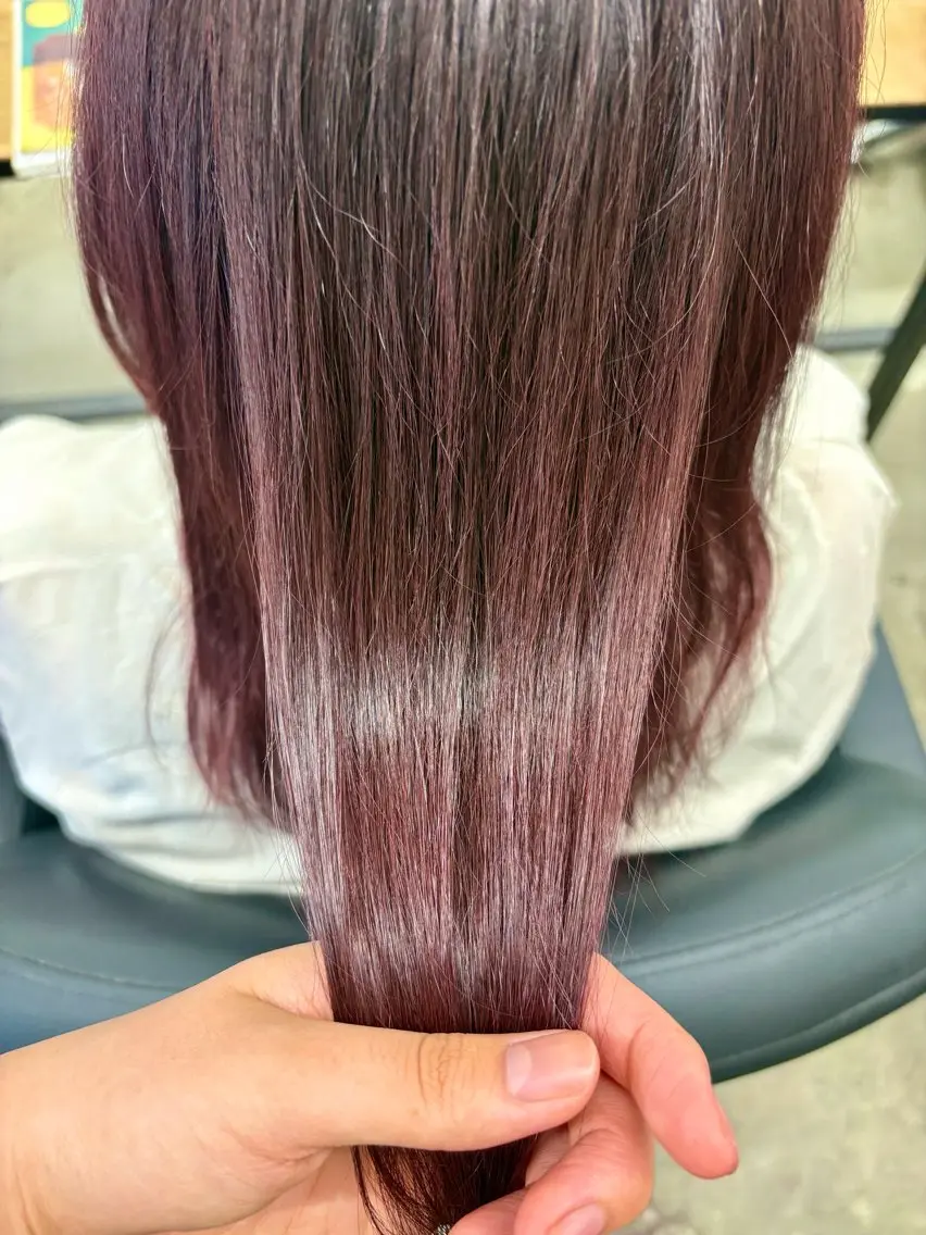 ミディアム カラー カット ヘアカラー Sakura-YUC CA-モデル様募集中のヘアスタイル