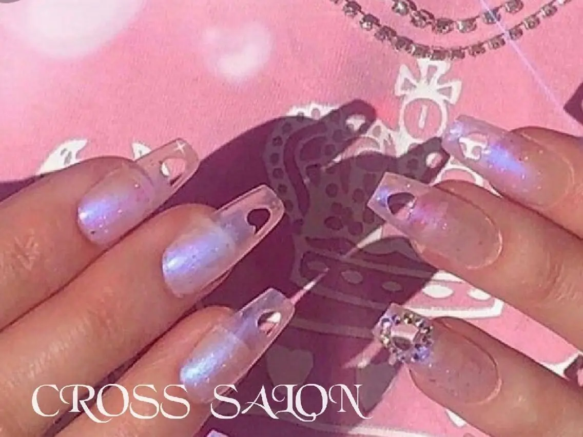 ネイル ハート CROSS  クロス　のネイルデザイン