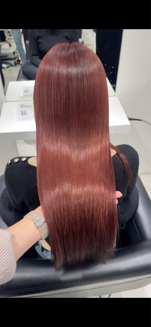 ロング カット ヘアカラー トリートメント ヘッドスパ ヘアセット Senri 艶髪/髪質改善カラーのヘアスタイル