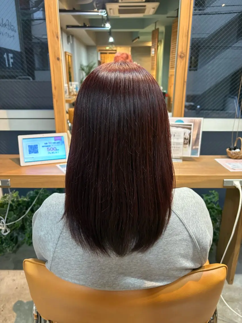 ミディアム カット 恵比寿/髪質改善/ レイヤー/羽立蔵之助のヘアスタイル