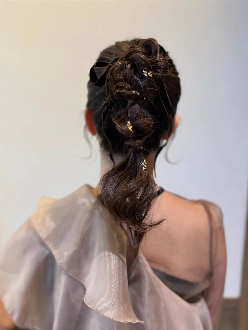 ミディアム ヘアセット ❁ヘアメ❁ YUMI ❁ゆみ❁横浜桜木町のヘアスタイル