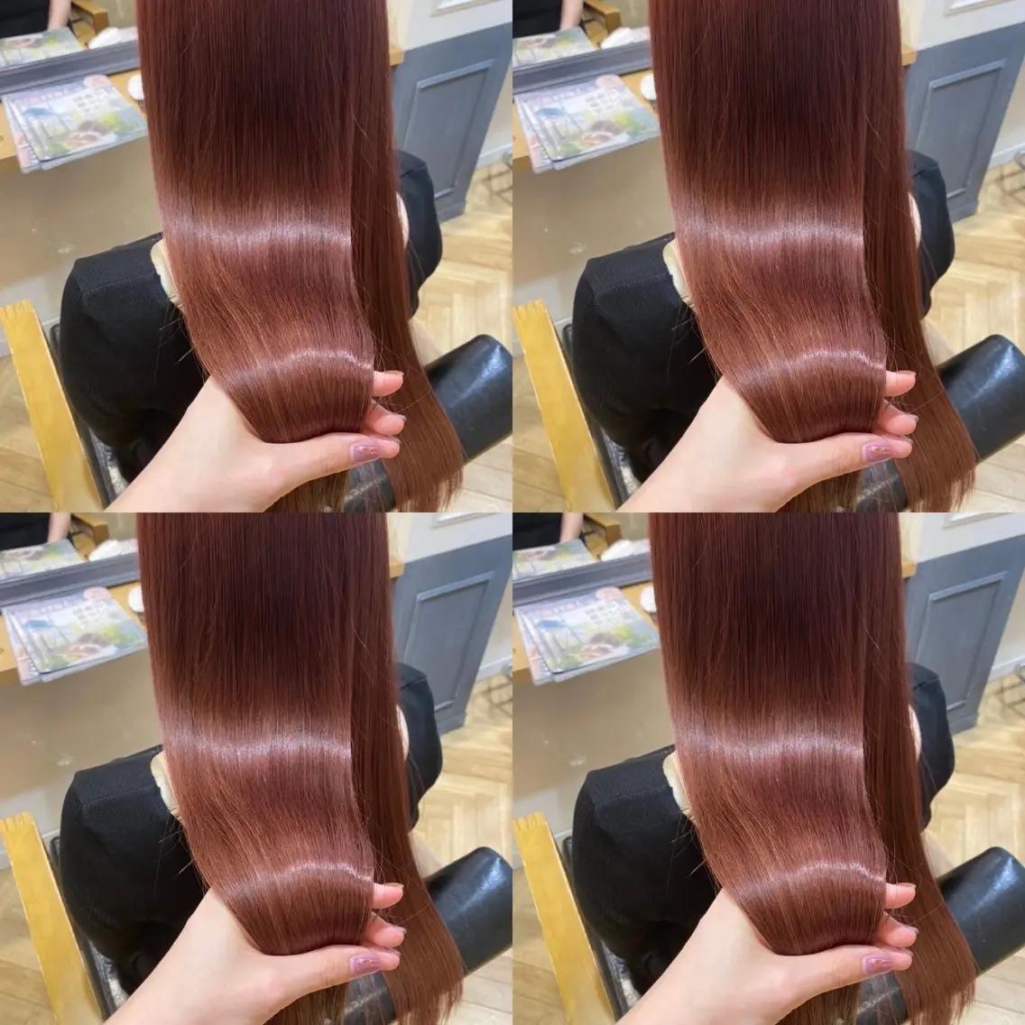 ロング カラー ブラウンカラー ピンクカラー ピンクブラウン 髪質改善 カット ヘアカラー トリートメント 店長✨髪質改善✖️ 透明感カラー／純大のヘアスタイル