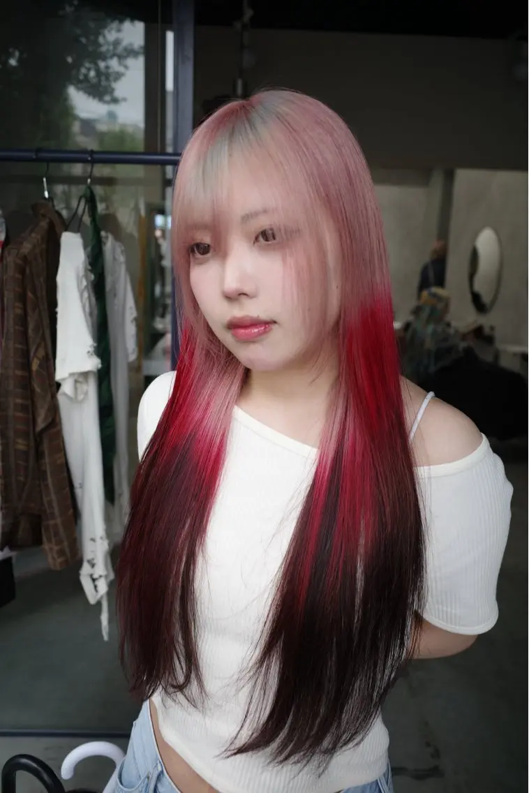 ロング カラー ヘアカラー ナチュラル・ハイトー ン🏆HINOKIのヘアスタイル