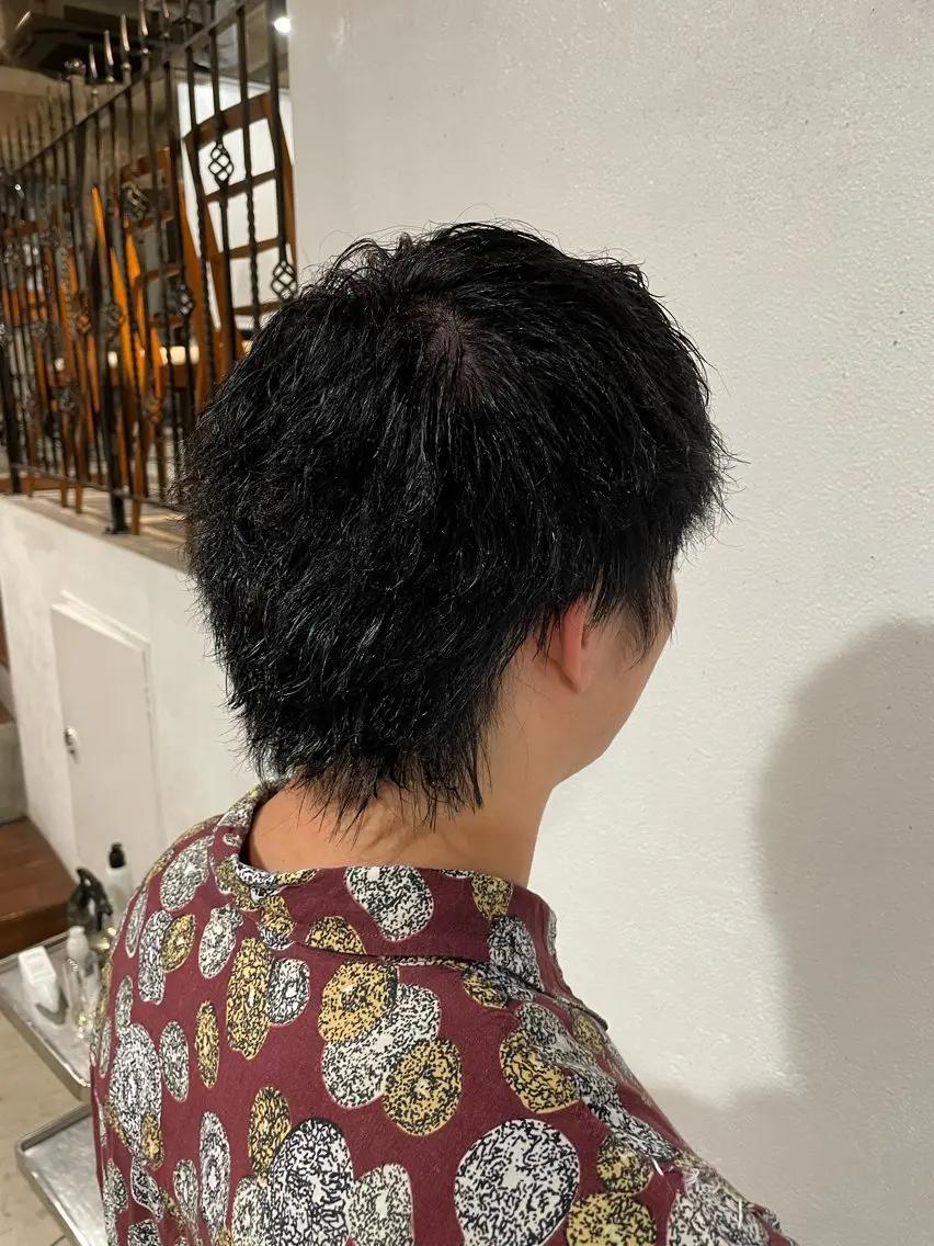 ショート カラー メンズ ヘアカラー 【お洒落パーマ】 Elme　肥塚康汰郎のヘアスタイル