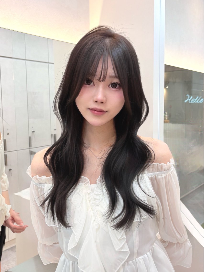 ロング HARUKA/ 韓国フェミニン🍀のヘアスタイル