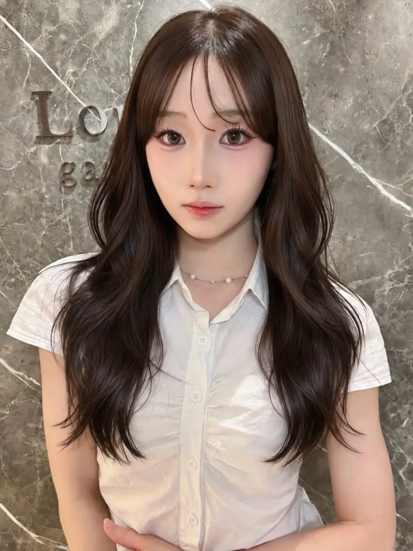 ロング カット ヘアカラー トリートメント レイヤー 祝田巳幸/全国4位のヘアスタイル