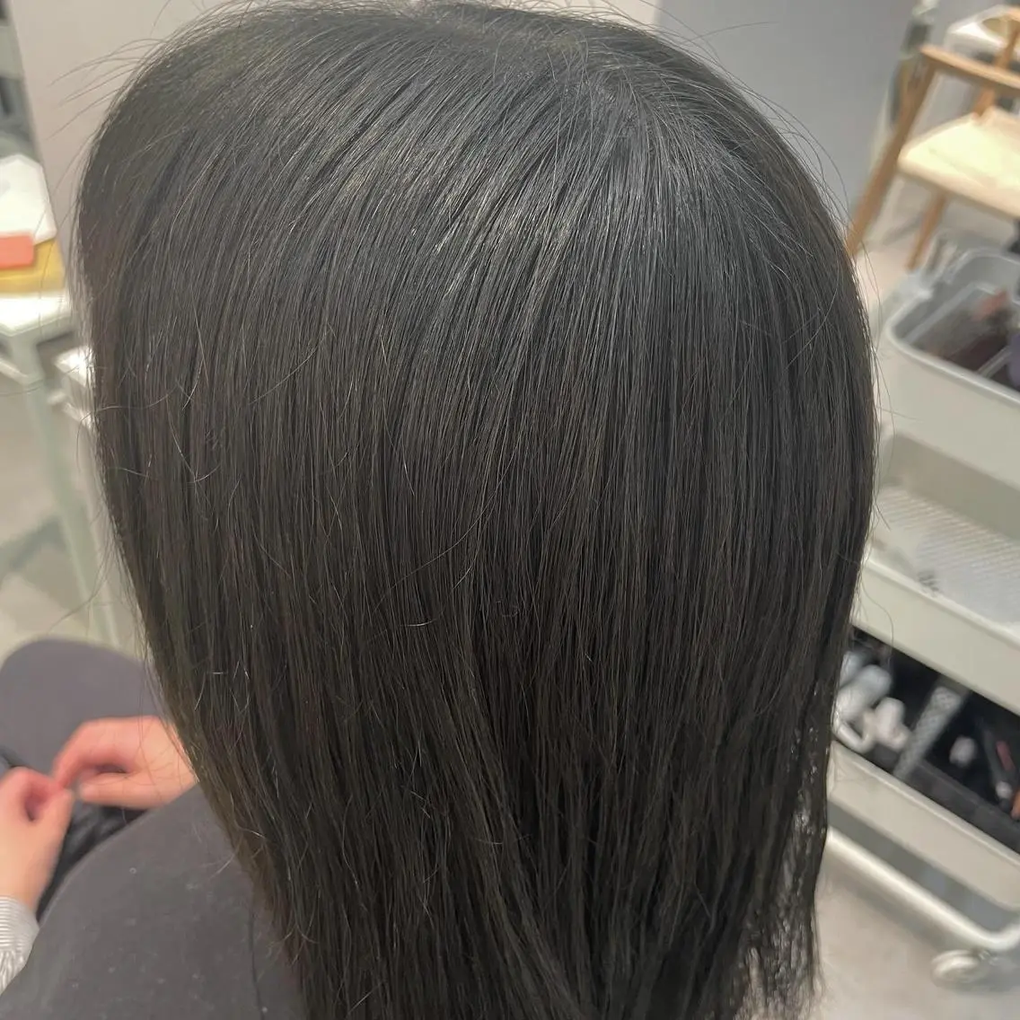カラー オリーブカラー オレンジ カット ヘアカラー トリートメント fit/ madokaのヘアスタイル
