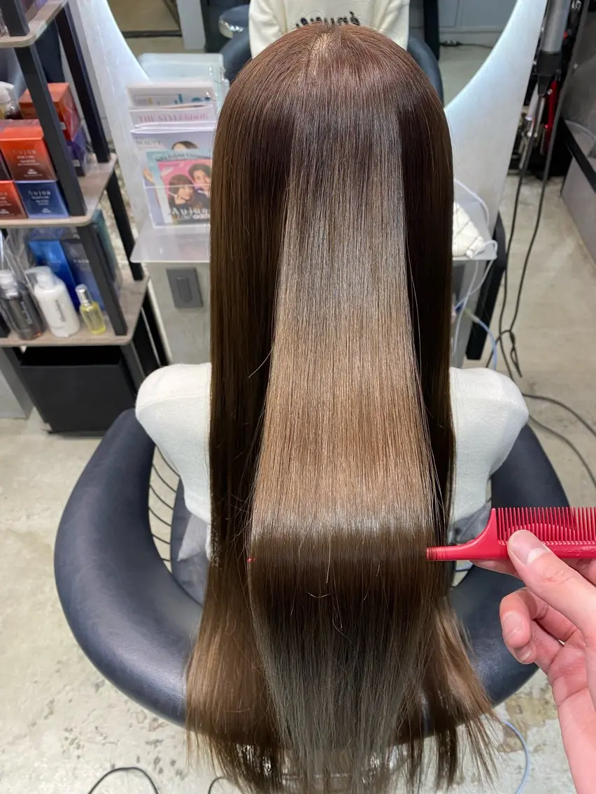 ロング カラー 髪質改善 トリートメント カット ヘアカラー トリートメント レイヤー×髪質改善✨ 渋谷/佐藤侑哉のヘアスタイル