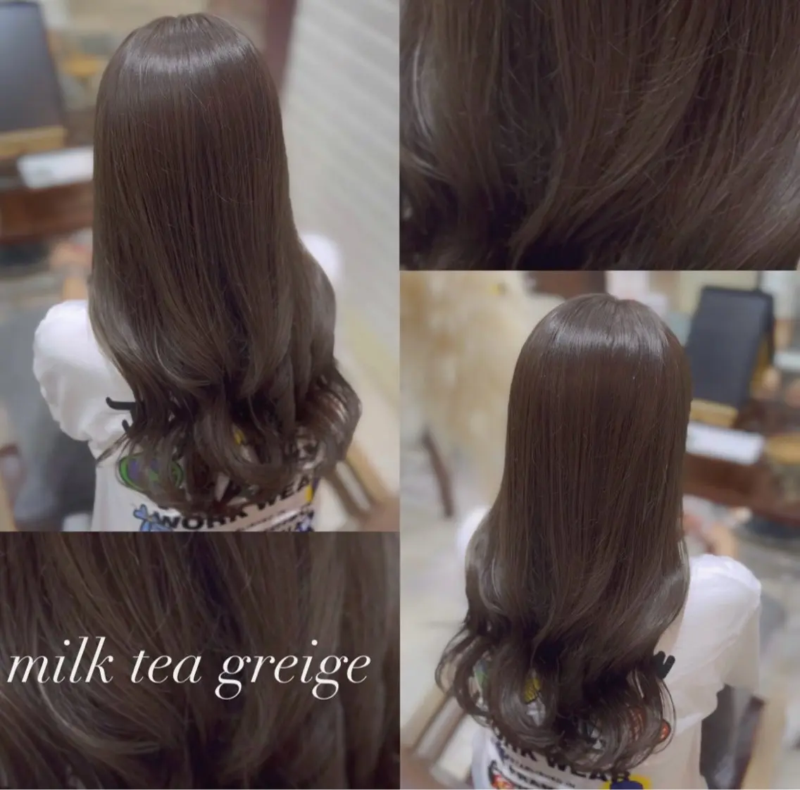 ロング カット ヘアカラー トリートメント 透明感カラー/ 艶感カラー/RAMUのヘアスタイル