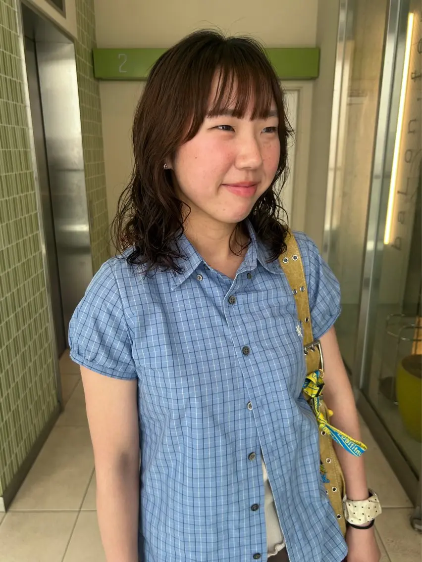 ミディアム パーマ ミディアムパーマ デジタルパーマ baLon.fem/ 澤田 奈々子のヘアスタイル