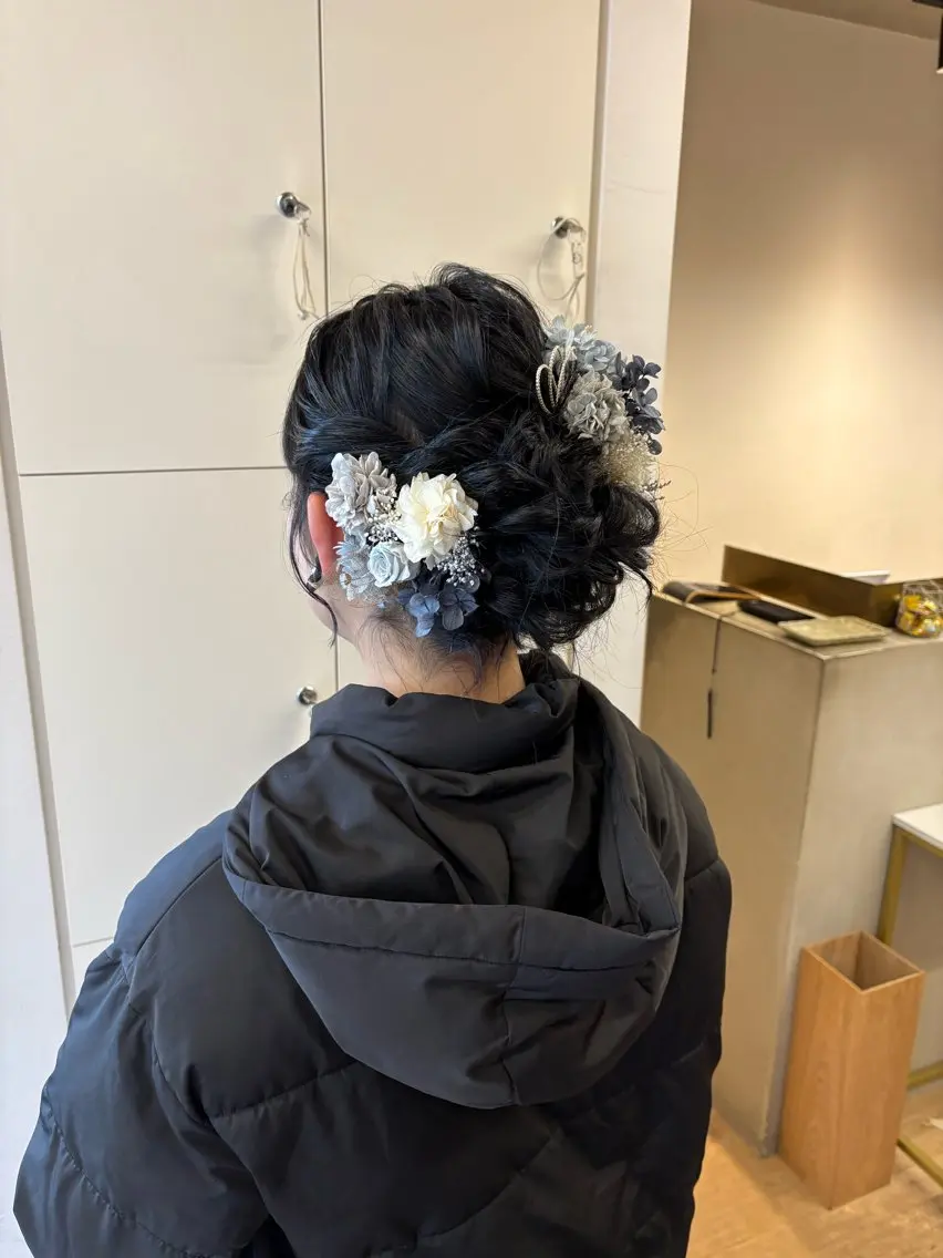 ロング ヘアアレンジ yuka/ ヘアセットのヘアスタイル