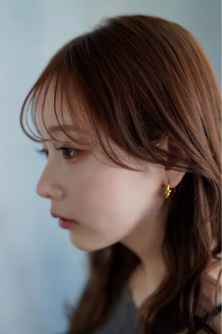 前髪酸性ストレート+カット+カラー+アマトラリンゴ幹細胞TRの写真