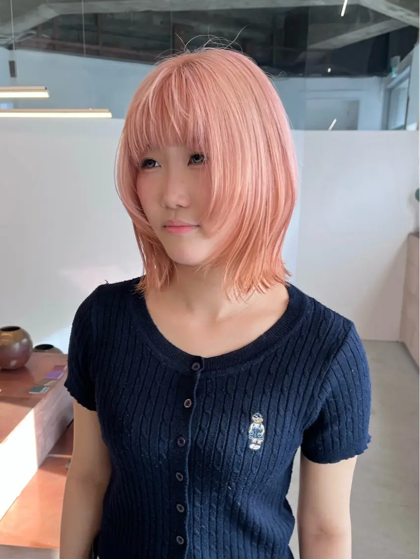 ミディアム レイヤーカット カット anri/大阪/ ボブカットのヘアスタイル