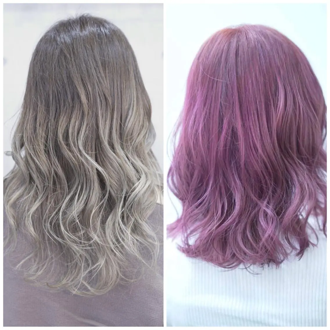 ミディアム カラー カット ヘアカラー トリートメント Crystal 船橋のヘアスタイル