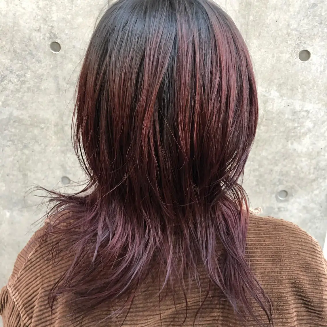カラー やまさきえりこ ニュアンスパーマのヘアスタイル