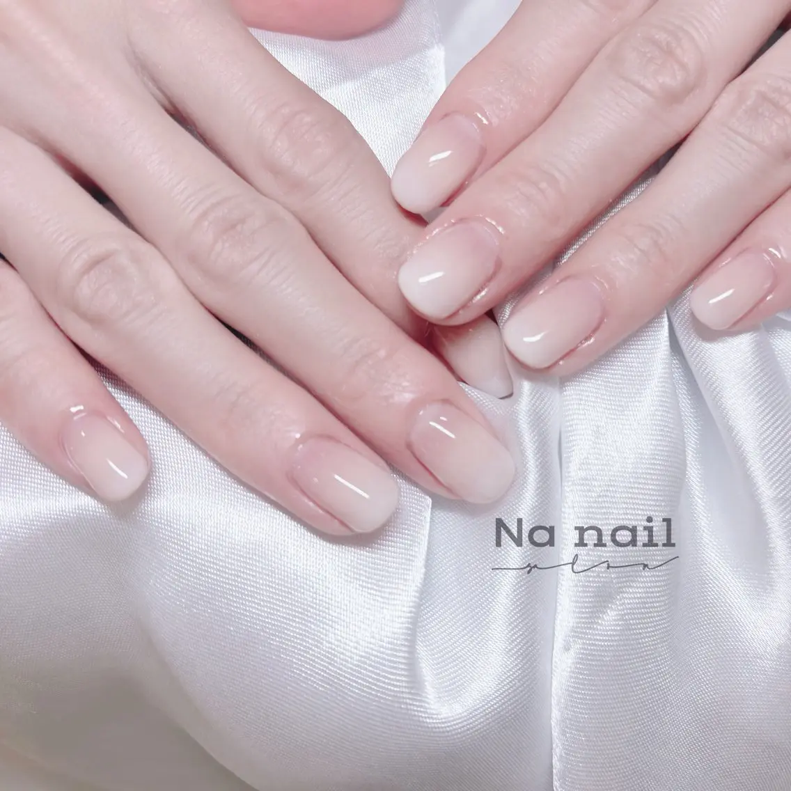 ネイル チークネイル フラッシュネイル フレンチネイル ジェルネイル グラデーション ハンドネイル CC Nail 高田馬場のネイルデザイン