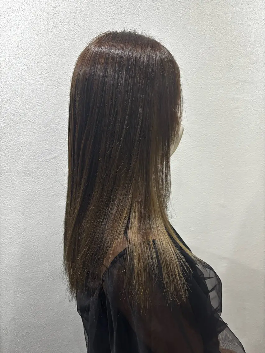 カラー イヤリングカラー ヘアカラー トリートメント 望月 星音🎀🎶のヘアスタイル