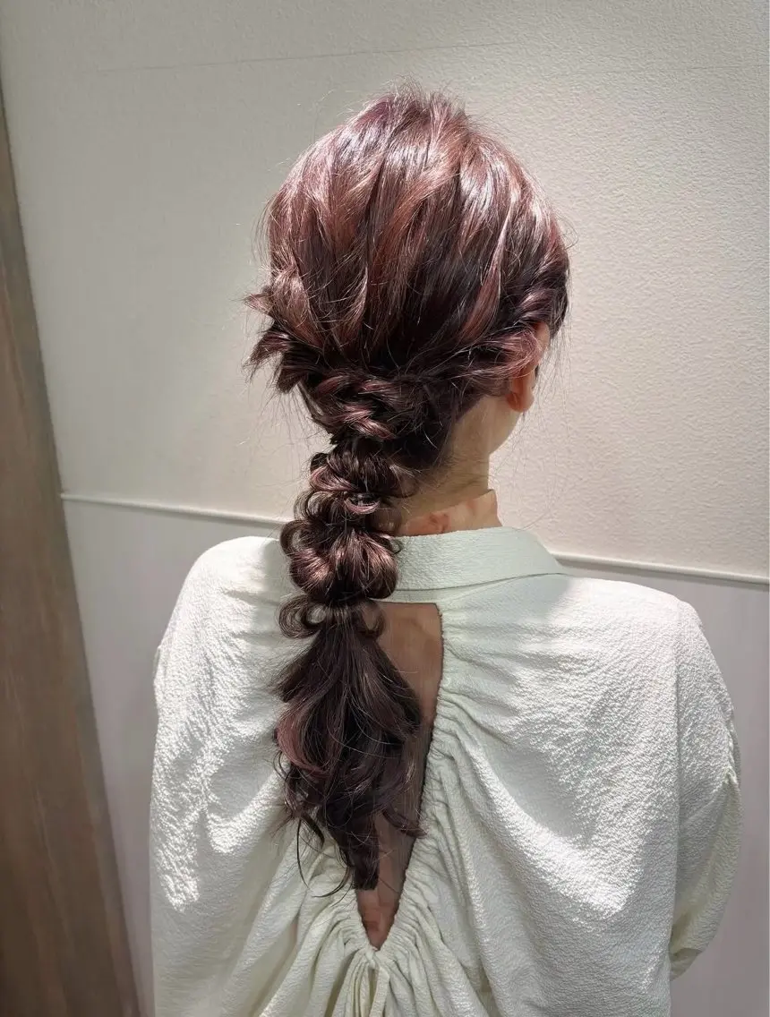 ロング ヘアアレンジ ヘアセット 表参道/アレンジ💐 /艶カラー/kahoのヘアスタイル