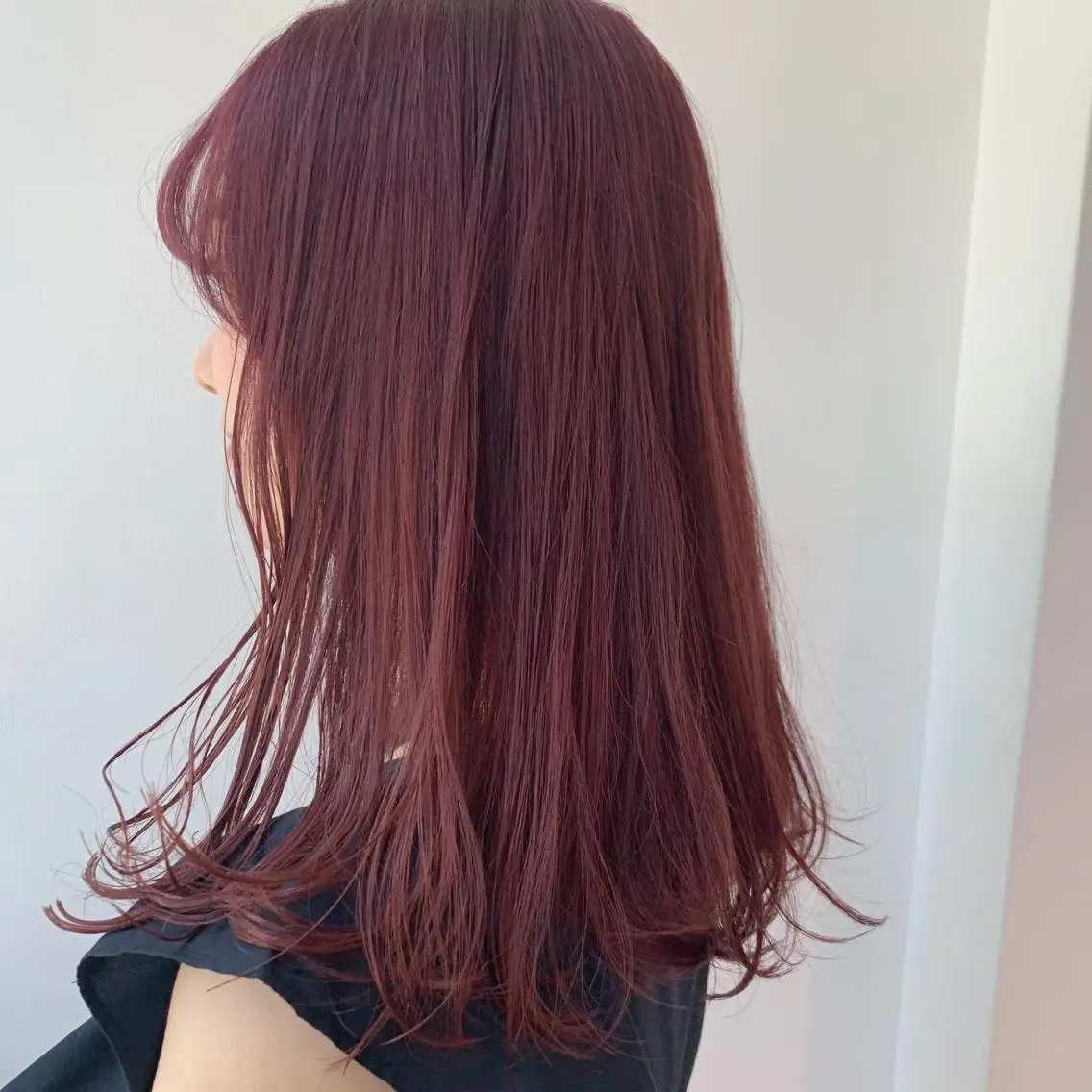 セミロング カラー ピンクカラー ヘアカラー トリートメント ヘアセット ❤️sai❤️ official❤️のヘアスタイル