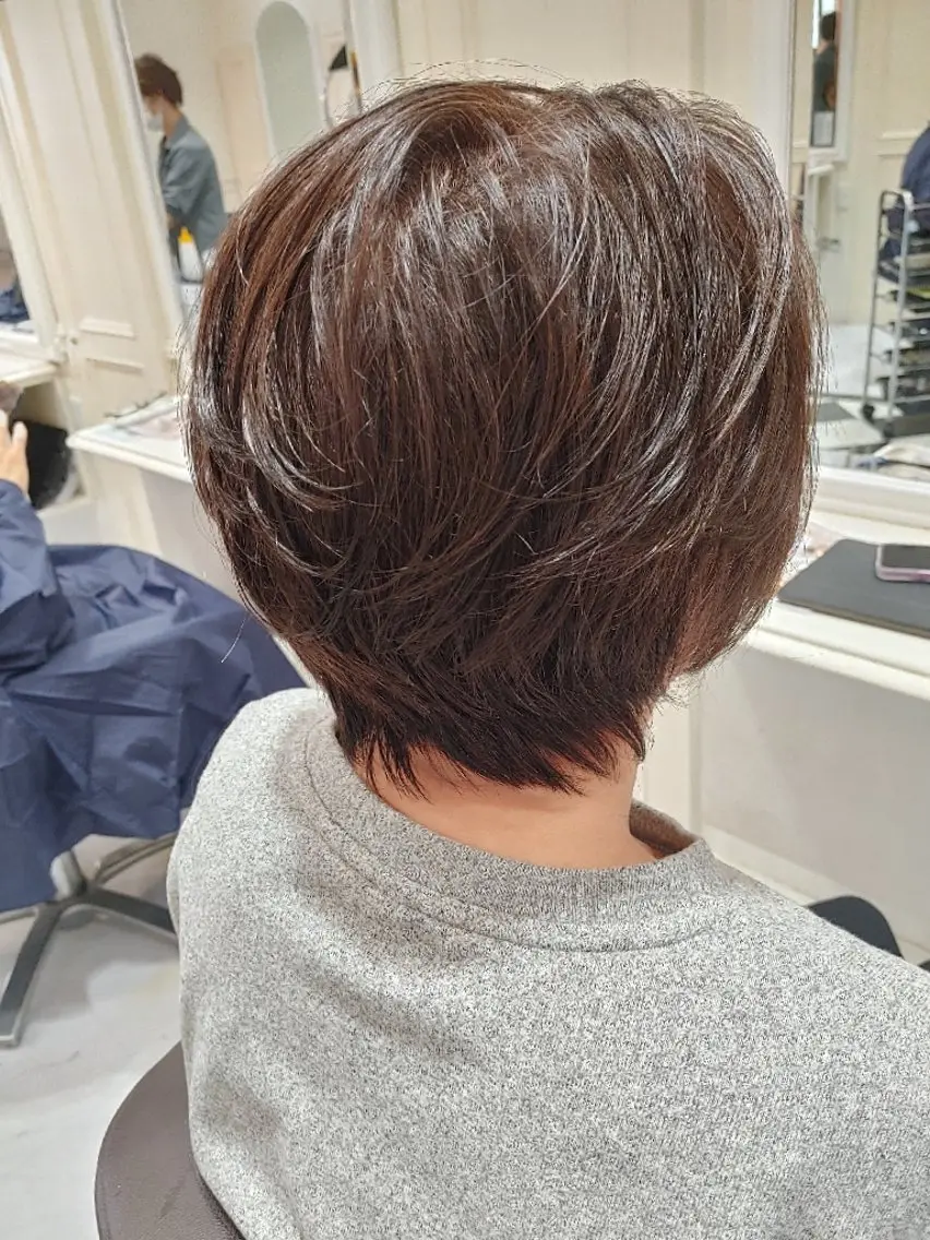 ショート トリートメント カット ヘアカラー トリートメント 中村 裕昭のヘアスタイル