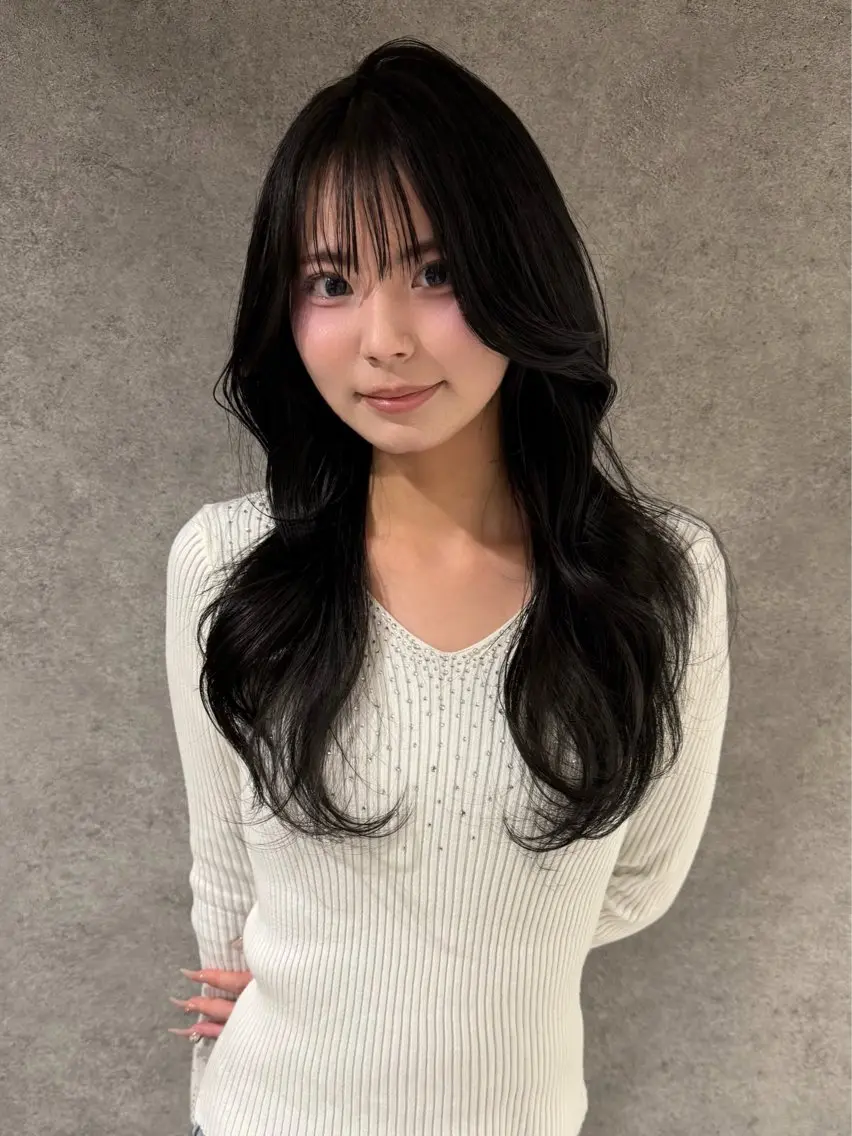 ロング 縮毛矯正 トリートメント 髪質改善縮毛矯正 ◽️河野泰貴のヘアスタイル