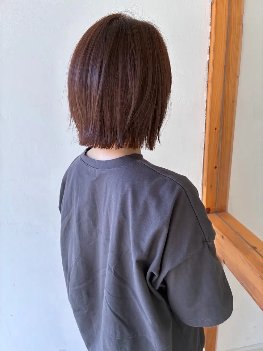 ショート カラー ヘアカラー 原 藍琉のヘアスタイル