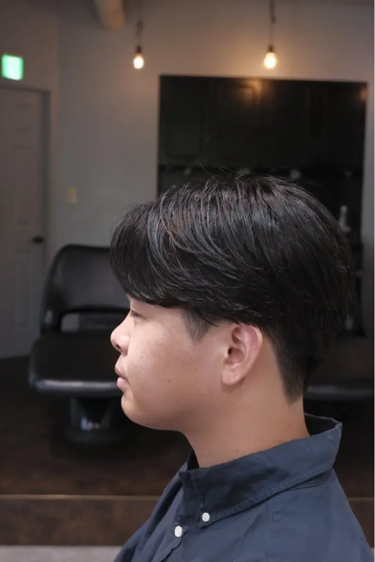 パーマ メンズ カット パーマ 渋谷シャドウパーマ 特化うえちりくのヘアスタイル