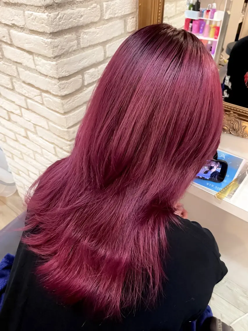 セミロング カラー 元自衛官美容師 つや。のヘアスタイル