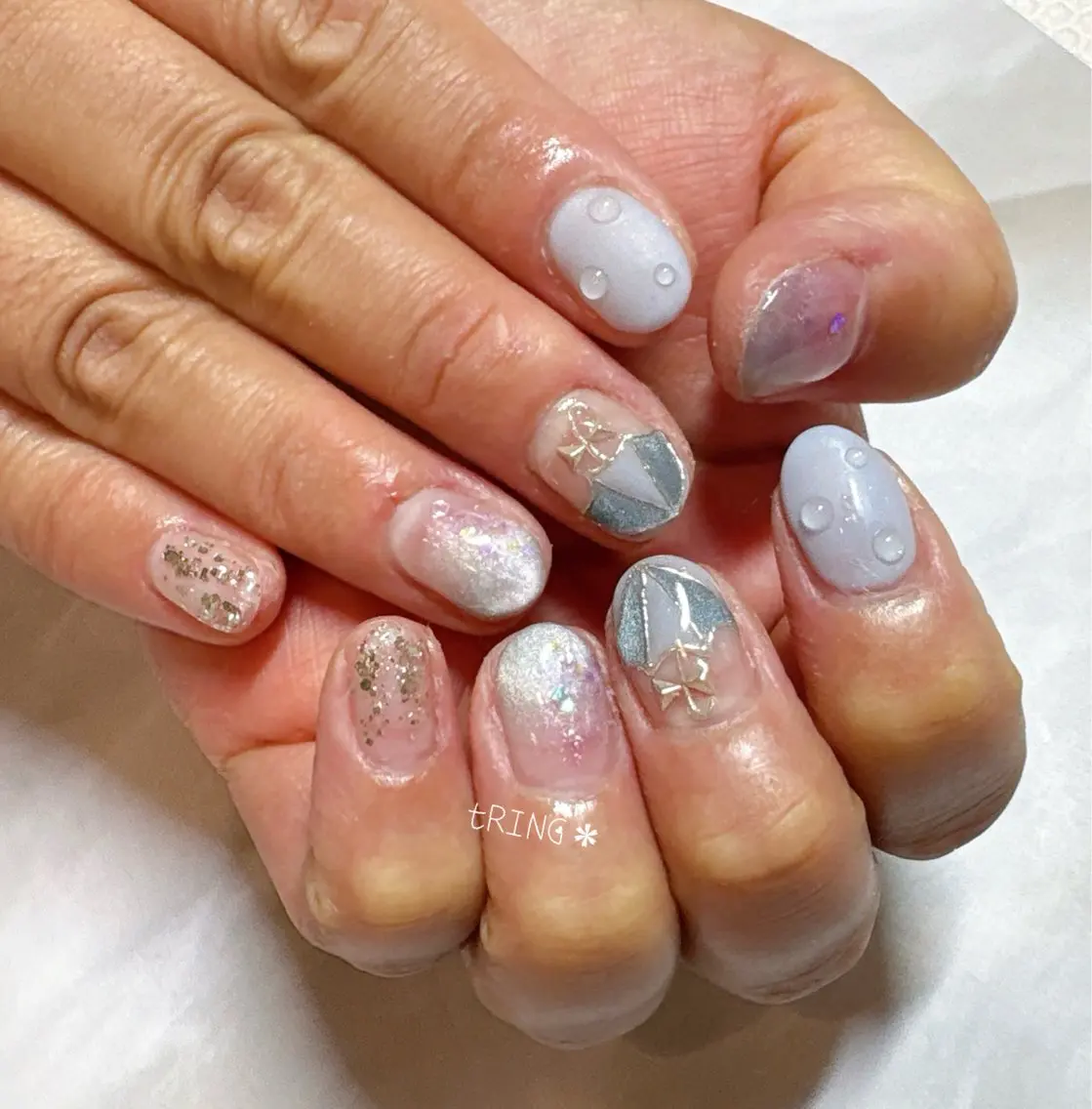 ネイル ハンドネイル tRING＊ しいの木台のネイルデザイン