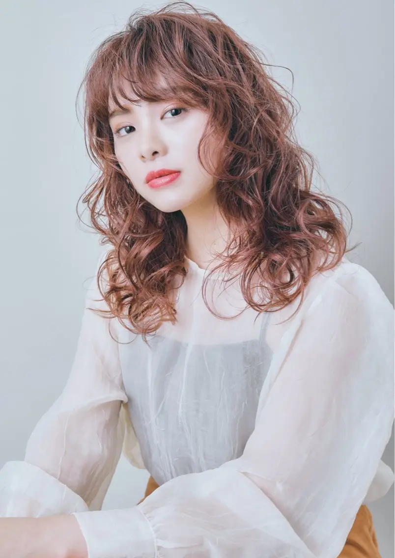 ロング カラー パーマ ヘアメイク金坂 /カットカラー/のヘアスタイル