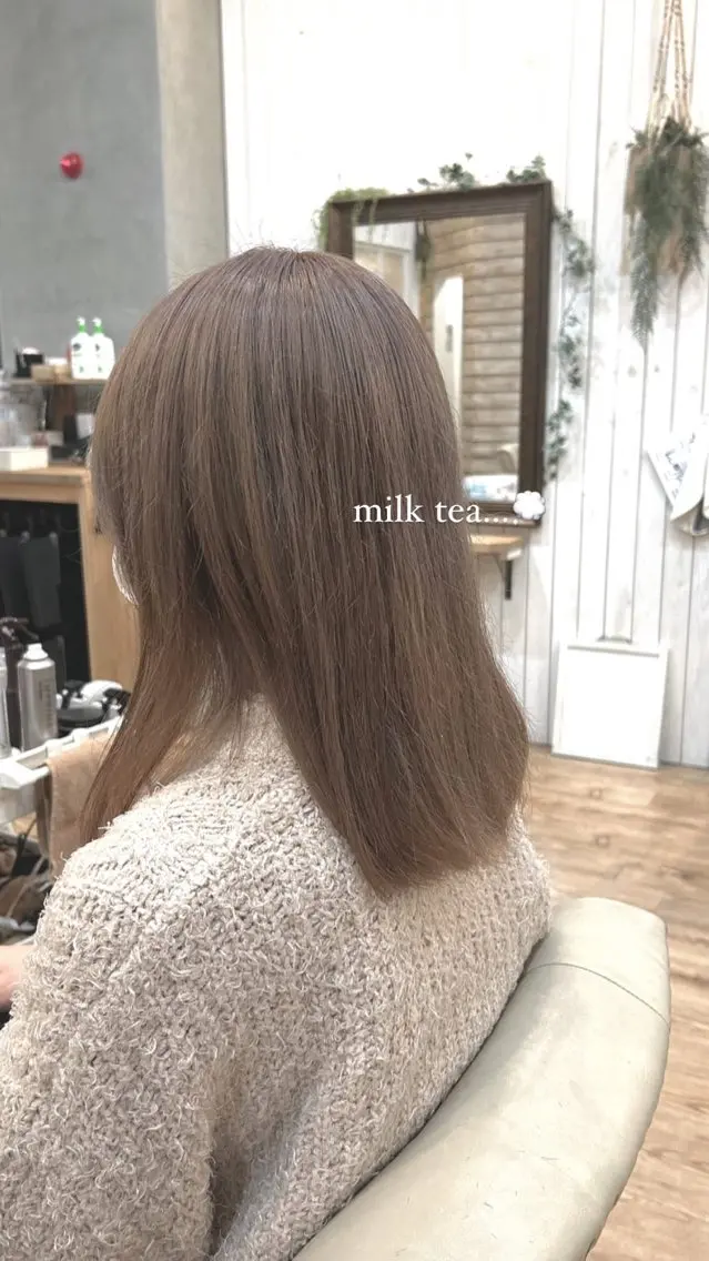 セミロング カラー 🦋韓国風レイヤー 🦋AYANE⁎⁺˳のヘアスタイル
