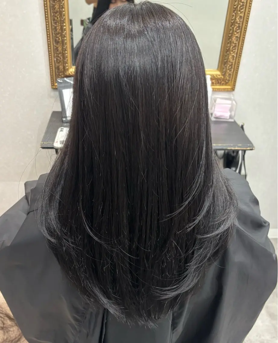 セミロング レイヤーカット レディースカット🌝 パーマ🪄Ryokoのヘアスタイル