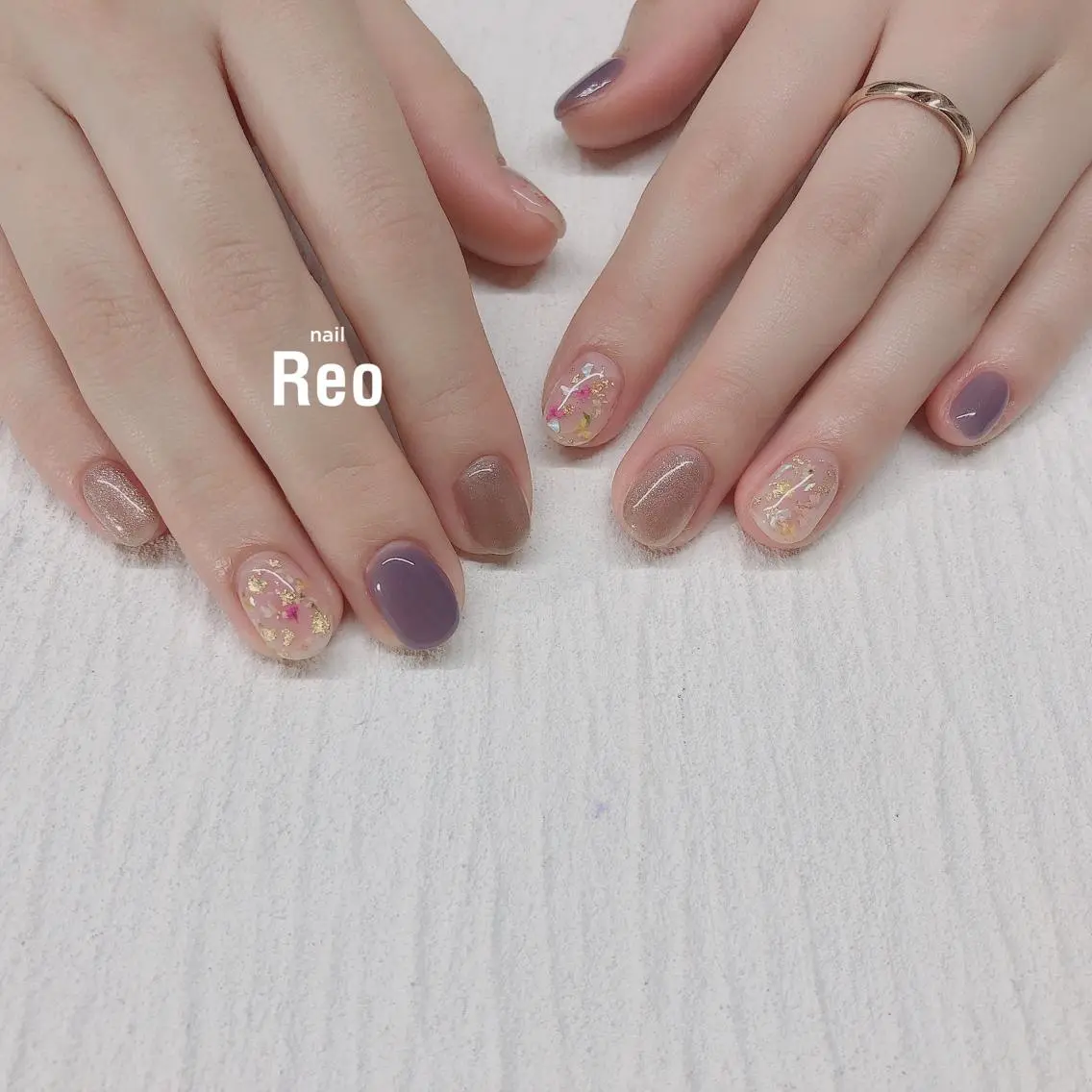 ミディアム ネイル Reonail 💕Kana💕のネイルデザイン